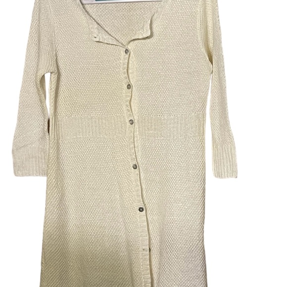 Eileen Fisher Lightweight Long Button Down Cardigan Sweater - Size: M - Picture 3 of 7